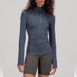 Full-Zip Athletic Jacket Mineral Blue
